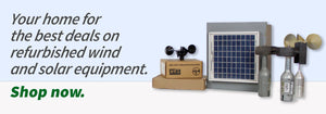 Your home for the best deals on refurbished wind and solar equipment.